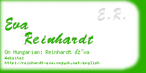 eva reinhardt business card